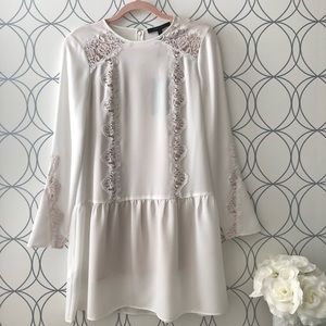 BCBGMAXAZRIA Jayn Lace Trim Dress